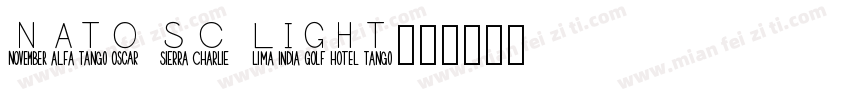 nato sc light字体转换
